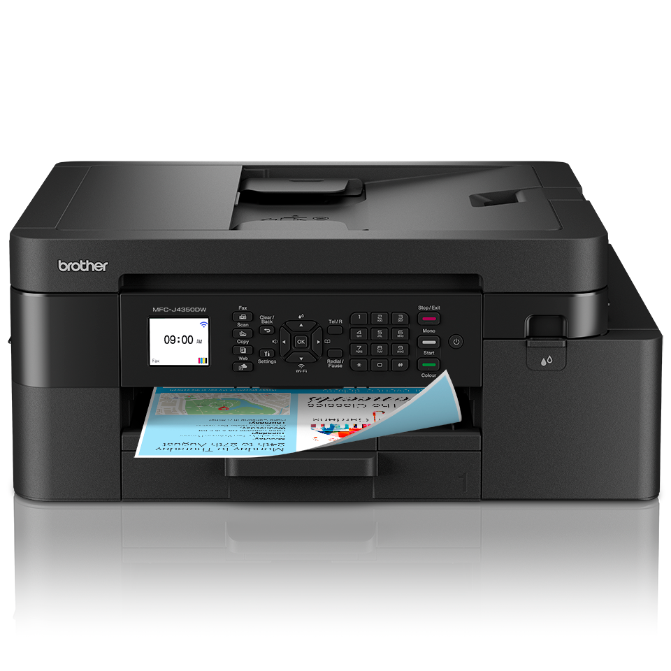 Multifonction jet d'encre couleur Brother MFC-J4350DW, A4, recto verso, Wi-Fi