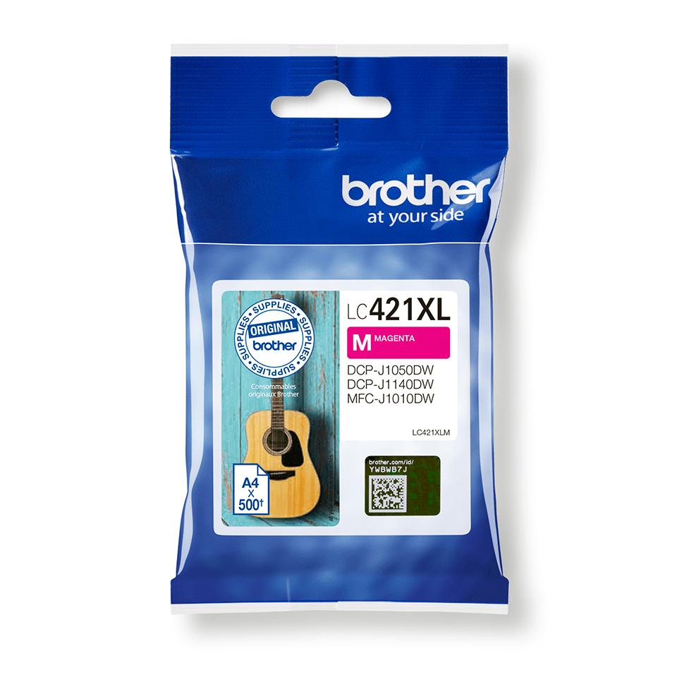 Brother Tintenpatrone LC-421XLM / LC421XLM Magenta XL, 500 Seiten
