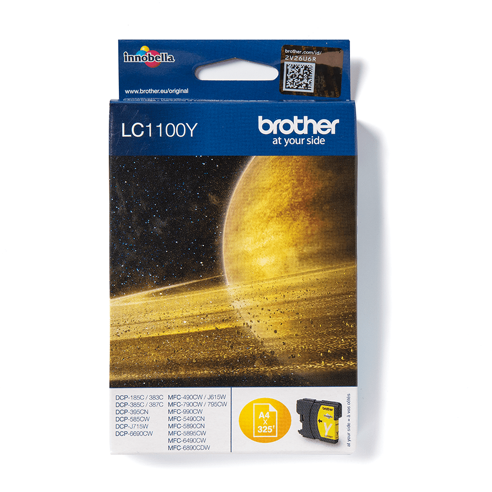Cartouche d'encre Brother LC-1100Y / LC1100Y jaune, 325 pages