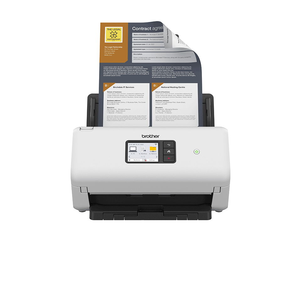 [ADS4550WUN1] Scanner de documents Brother ADS-4550W, 35 ppm, recto verso, Wi-Fi