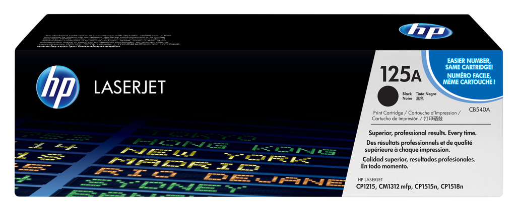 [CB540A] HP 125A / CB540A black toner, 2,200 pages