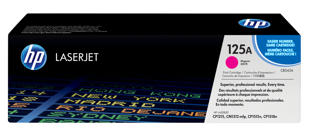 [CB543A] HP 125A / CB543A magenta toner, 1,400 pages