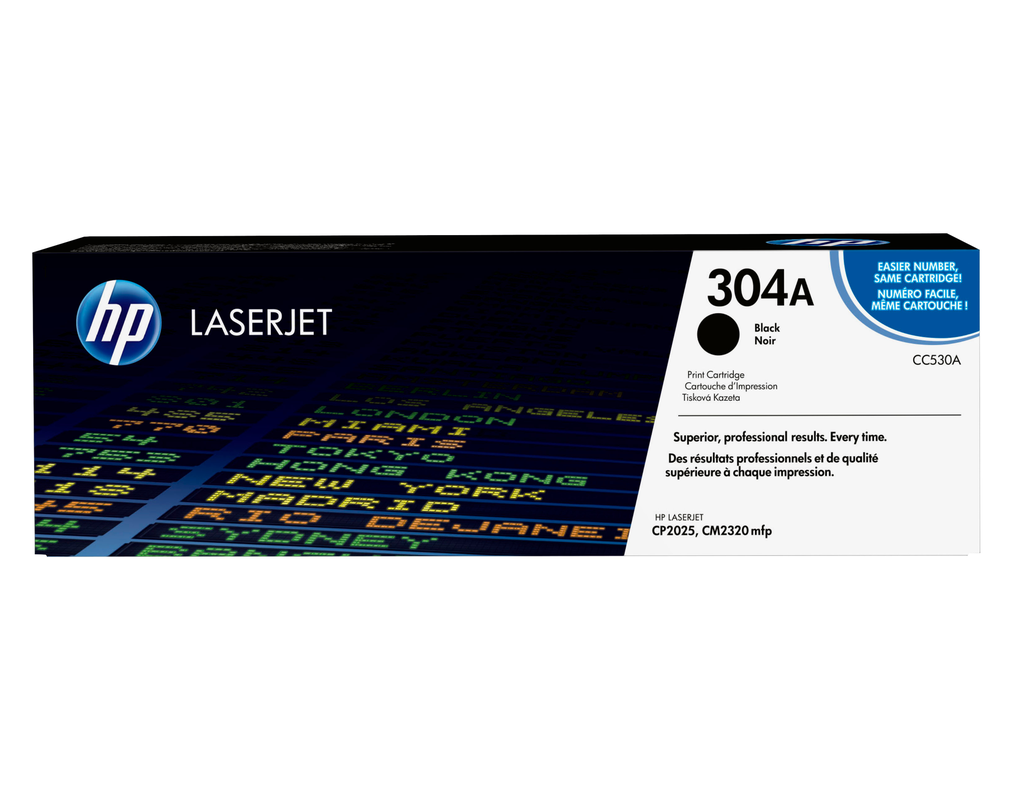 HP 304A / CC530A black toner, 3,500 pages