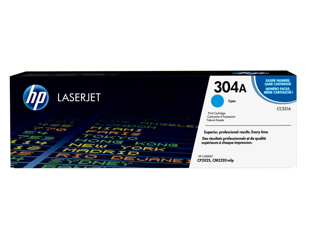 Toner HP 304A / CC531A cyan, 2 800 pages