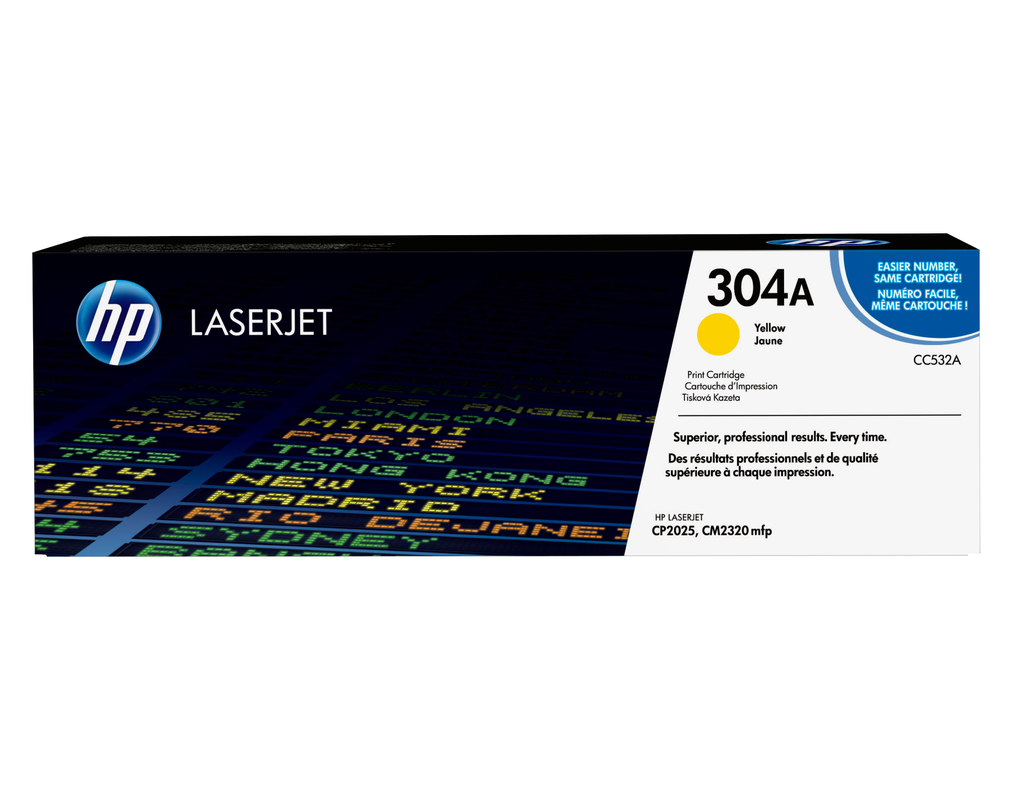 Toner HP 304A / CC532A Gelb, 2.800 Seiten