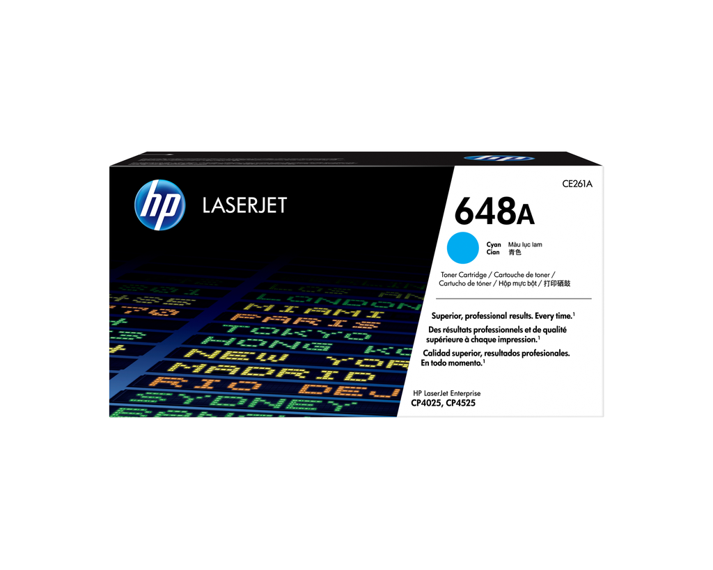 HP 648A / CE261A cyan toner, 11,000 pages