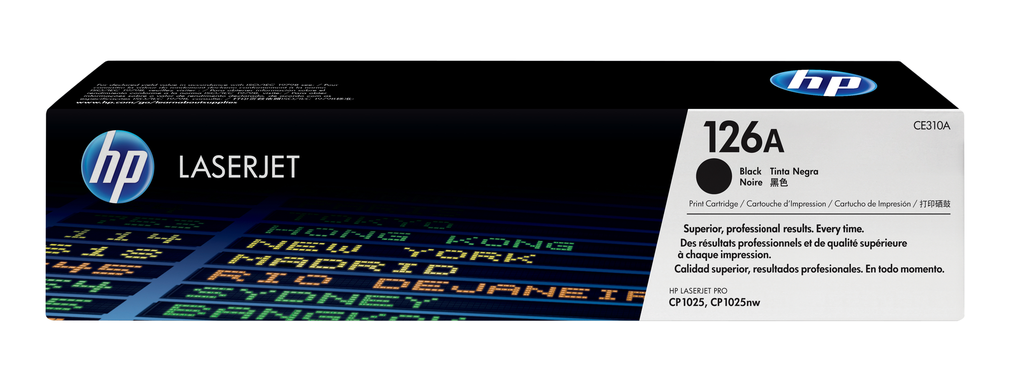 [CE310A] HP 126A / CE310A black toner, 1,200 pages