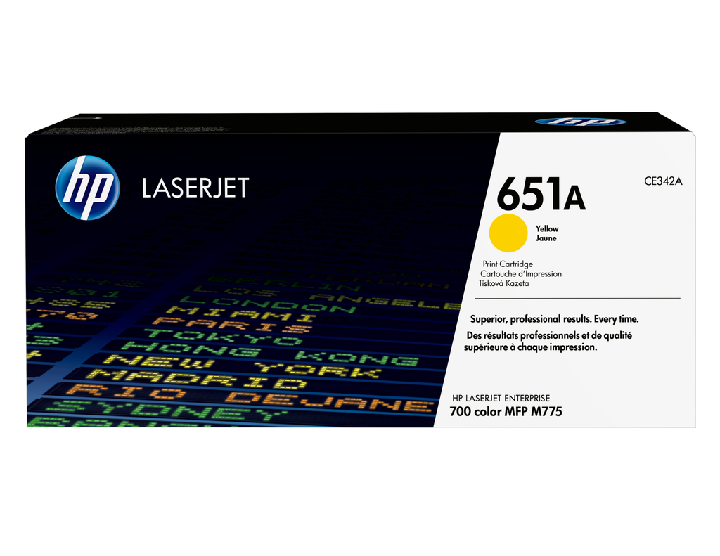 HP 651A / CE342A yellow toner, 16,000 pages