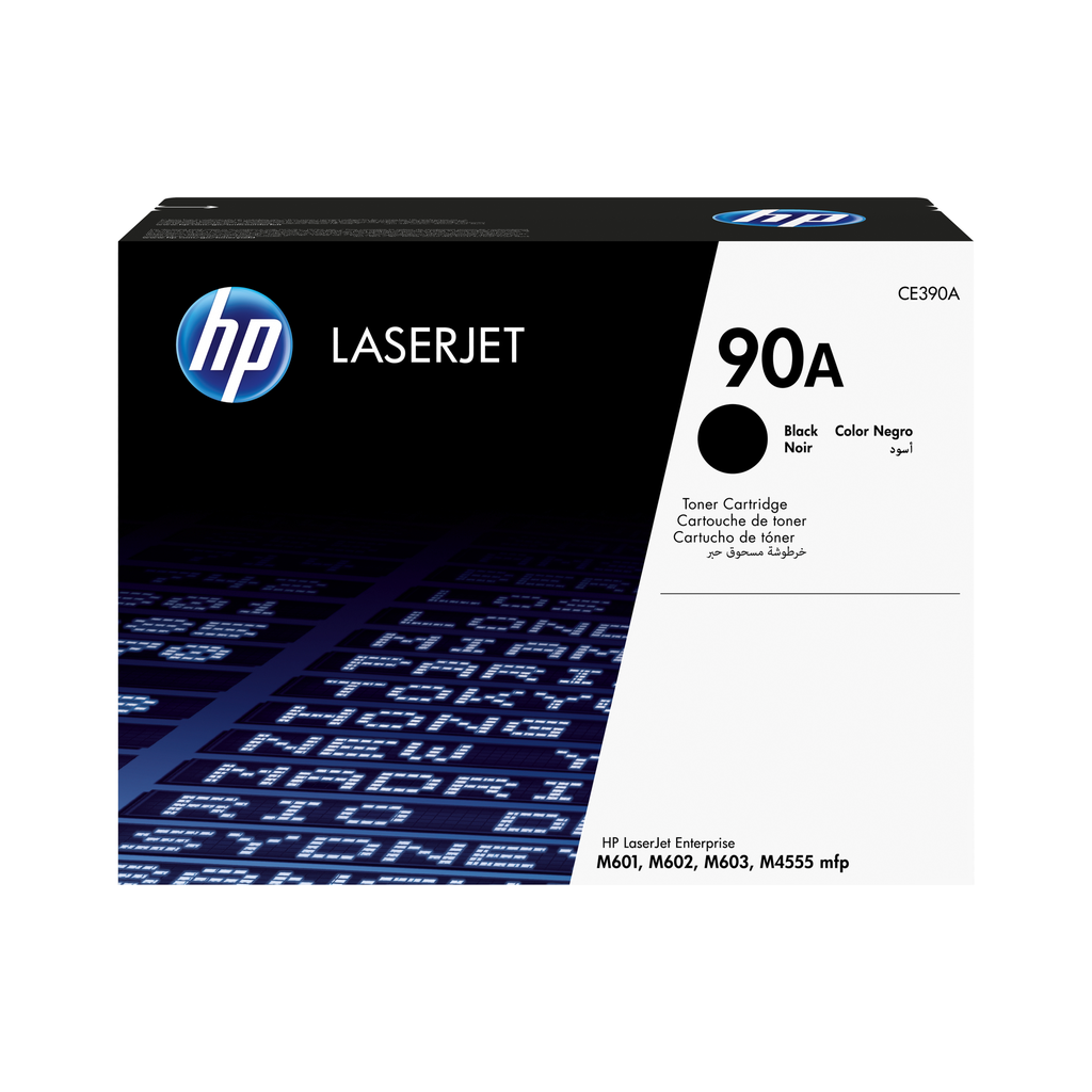 HP 90A / CE390A black toner, 10,000 pages