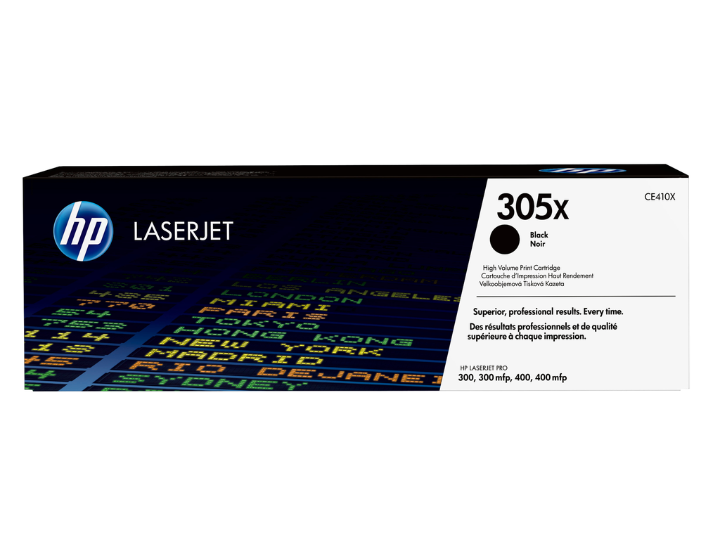 Toner HP 305X / CE410X Schwarz XL, 4.000 Seiten