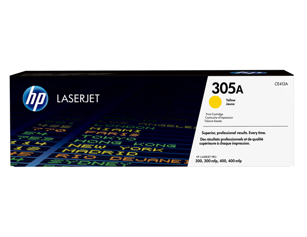 Toner HP 305A / CE412A jaune, 2 600 pages