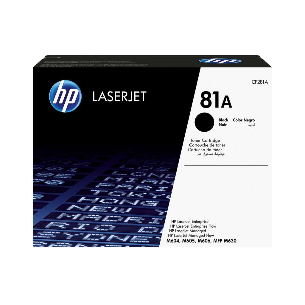 HP 81A / CF281A black toner, 10,500 pages