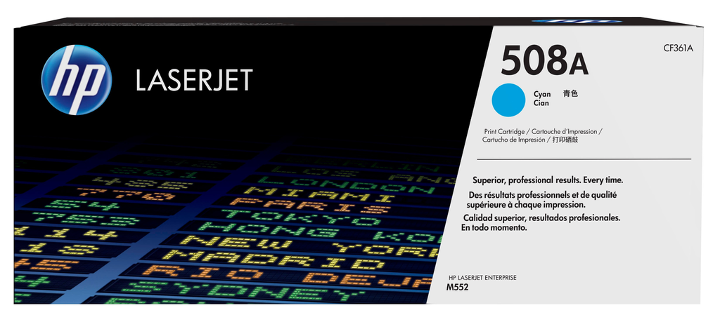 HP 508A / CF361A cyan toner, 5,000 pages