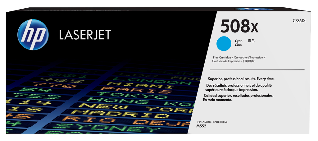 Toner HP 508X / CF361X Cyan XL, 9.500 Seiten