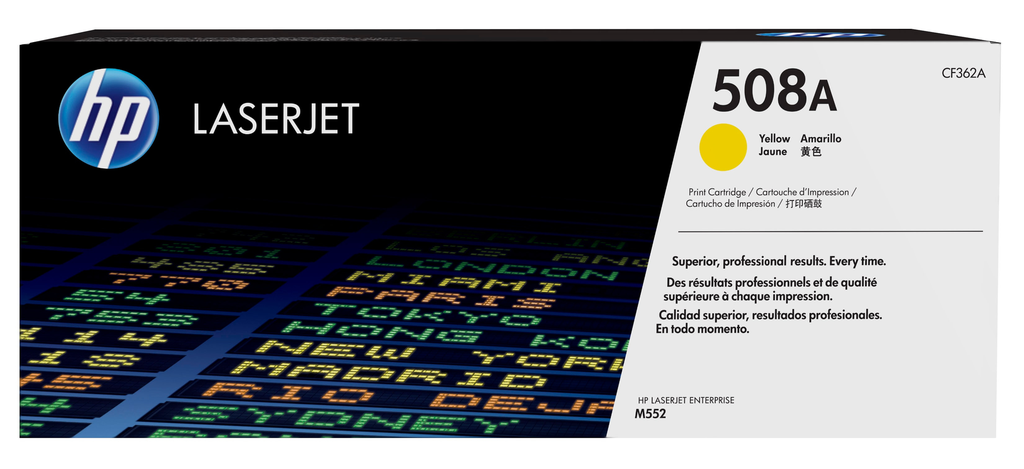 HP 508A / CF362A yellow toner, 5,000 pages