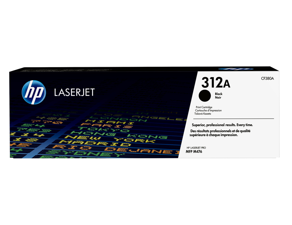 HP 312A / CF380A black toner, 2,280 pages