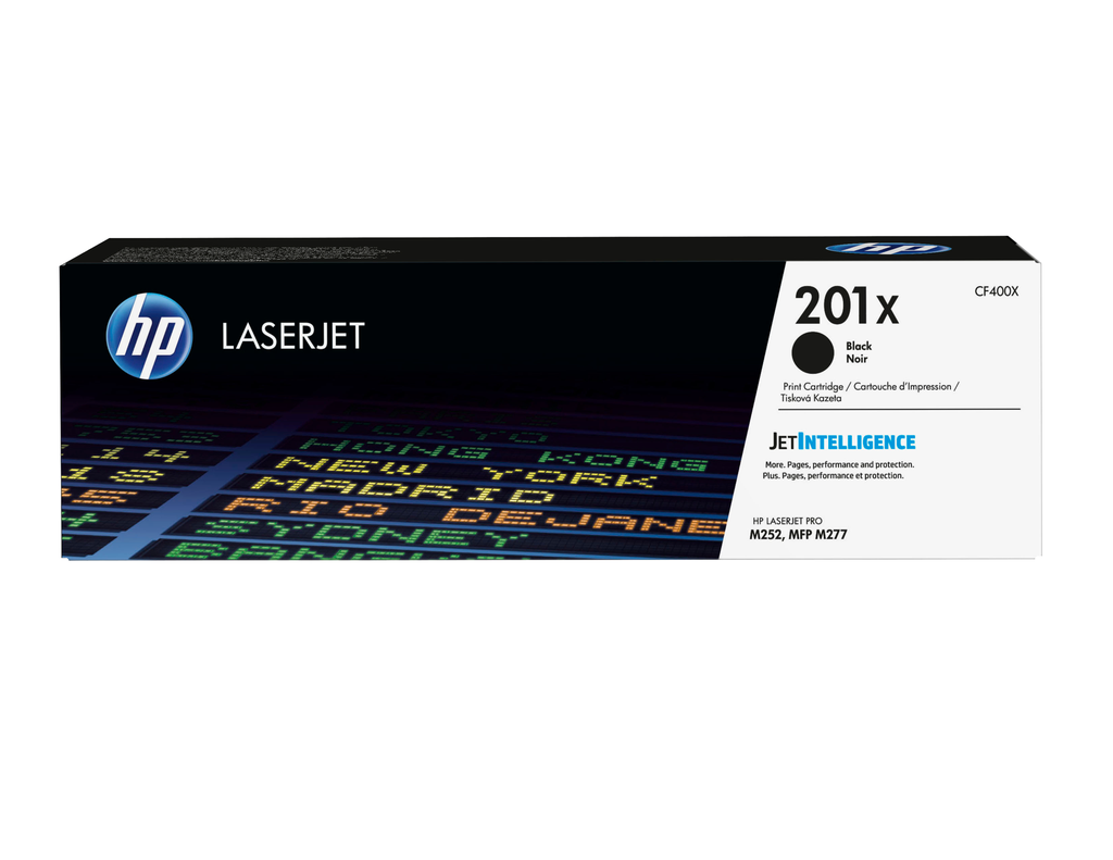 Toner HP 201X / CF400X noir XL, 2 800 pages