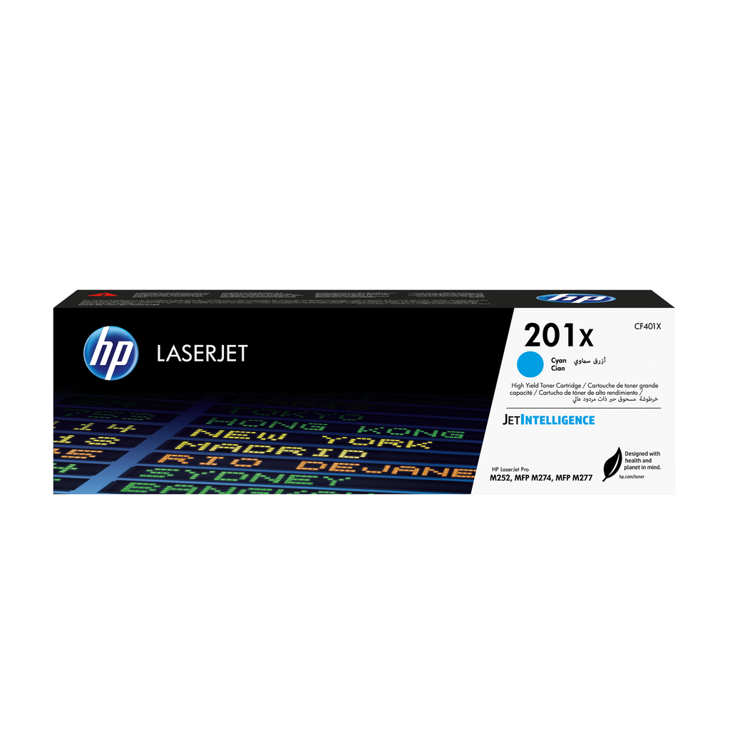 [CF401X] HP 201X / CF401X cyan XL toner, 2,300 pages