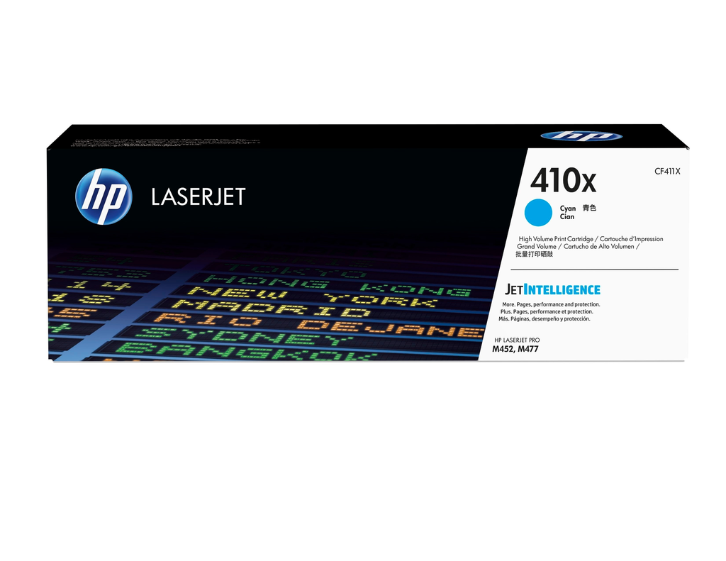 Toner HP 410X / CF411X Cyan XL, 5.000 Seiten