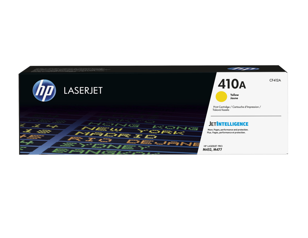 HP 410A / CF412A yellow toner, 2,300 pages