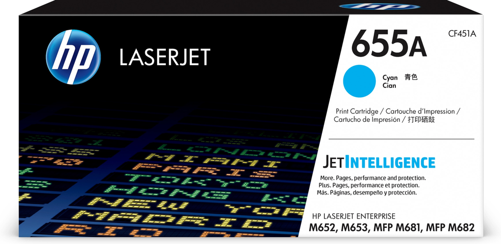 Toner HP 655A / CF451A Cyan, 10.500 Seiten