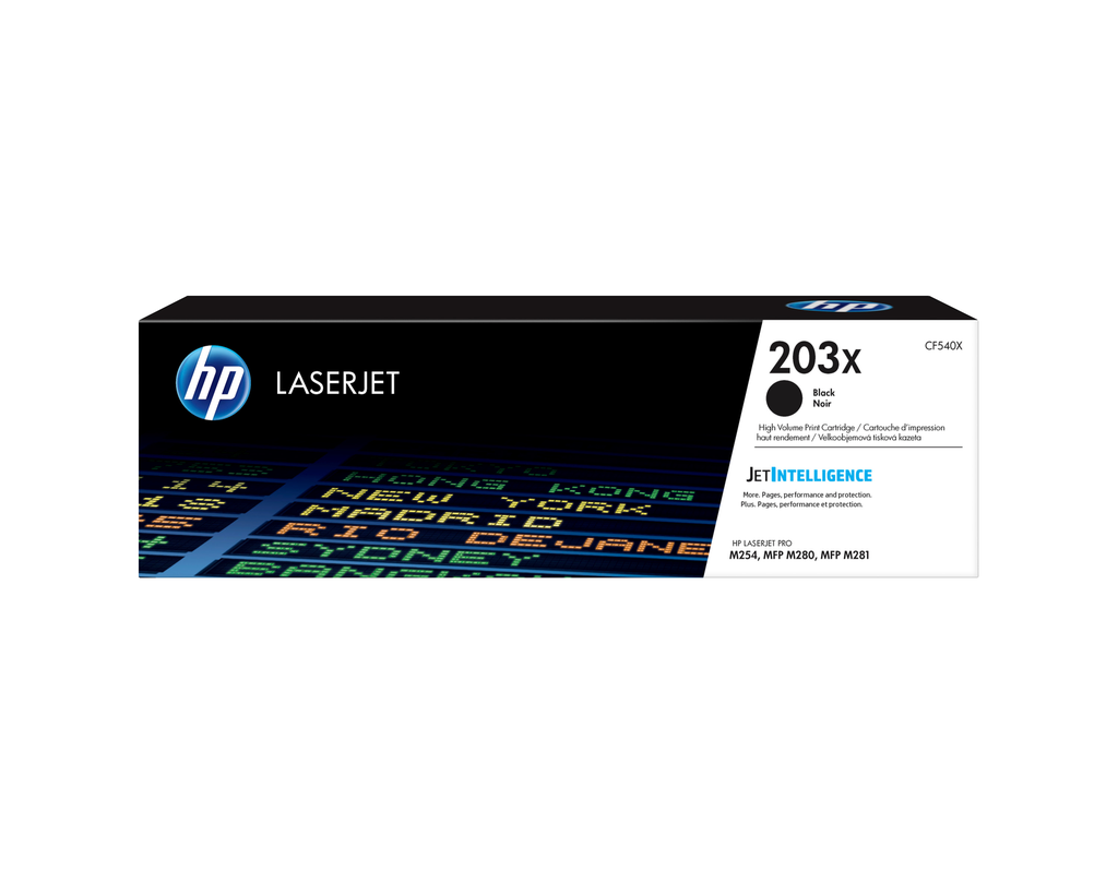 Toner HP 203X / CF540X noir XL, 3 200 pages