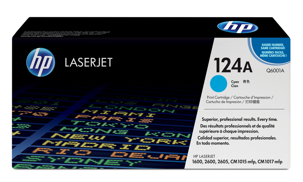 [Q6001A] HP 124A / Q6001A cyan toner, 2,000 pages
