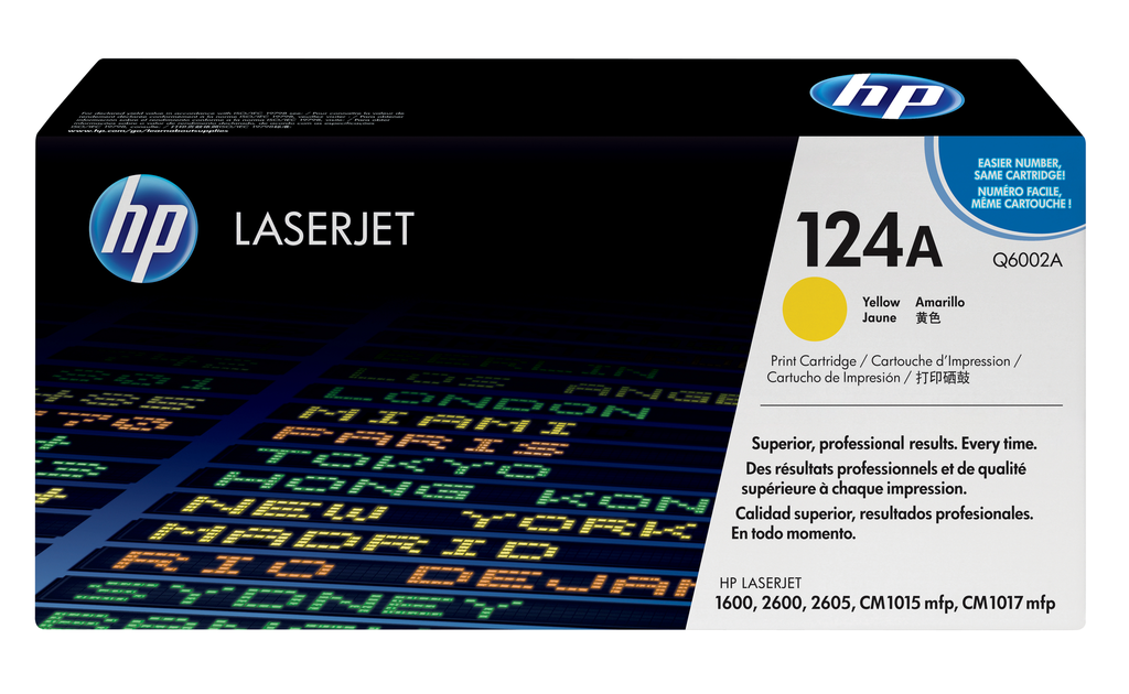 HP 124A / Q6002A yellow toner, 2,000 pages