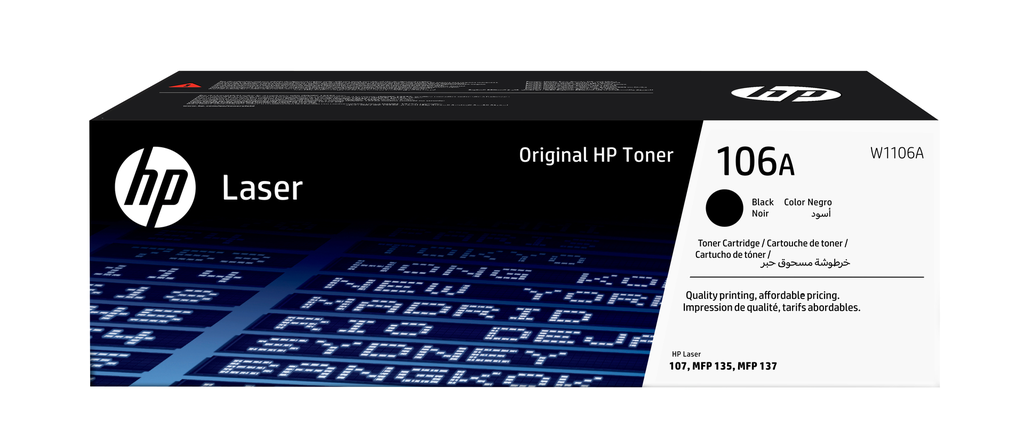 [W1106A] Toner HP 106A / W1106A Schwarz, 1.000 Seiten