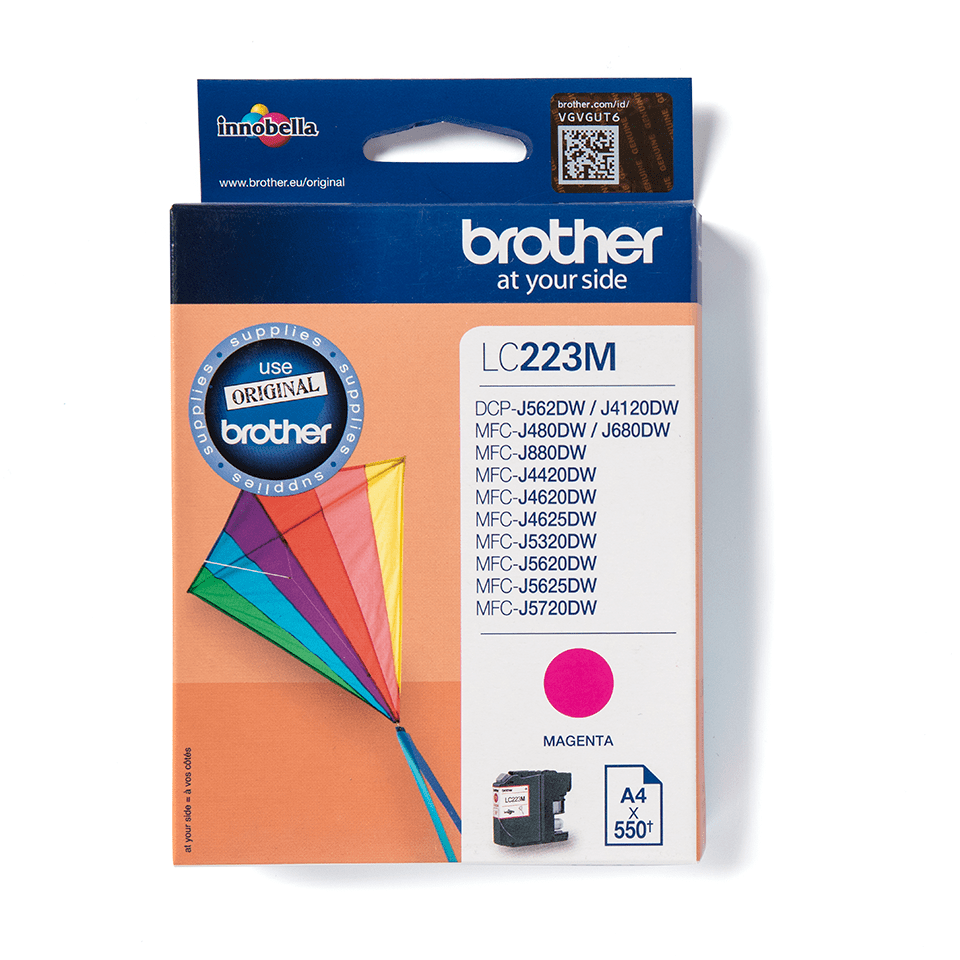 Cartouche d'encre Brother LC-223M / LC223M magenta XL, 550 pages
