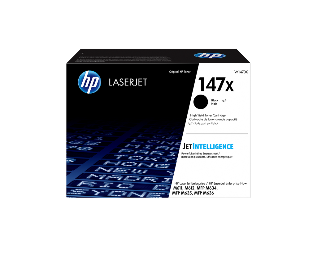 HP 147X / W1470X black XL toner, 25,200 pages
