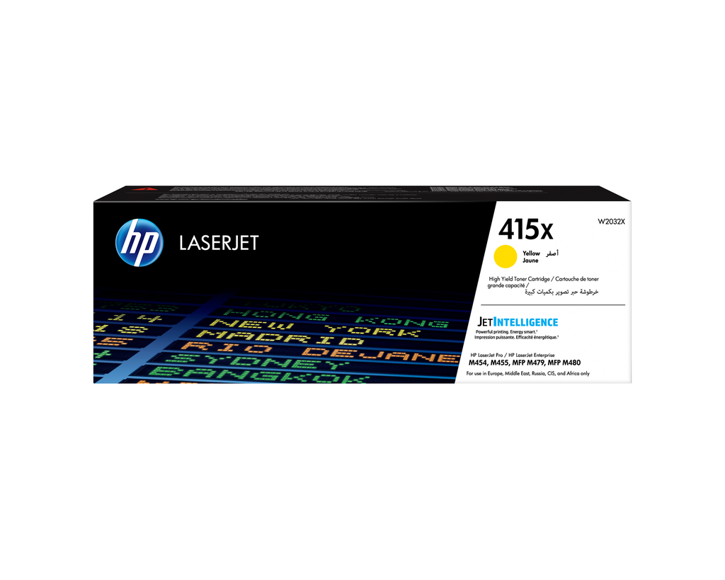 Toner HP 415X / W2032X jaune XL, 6 000 pages