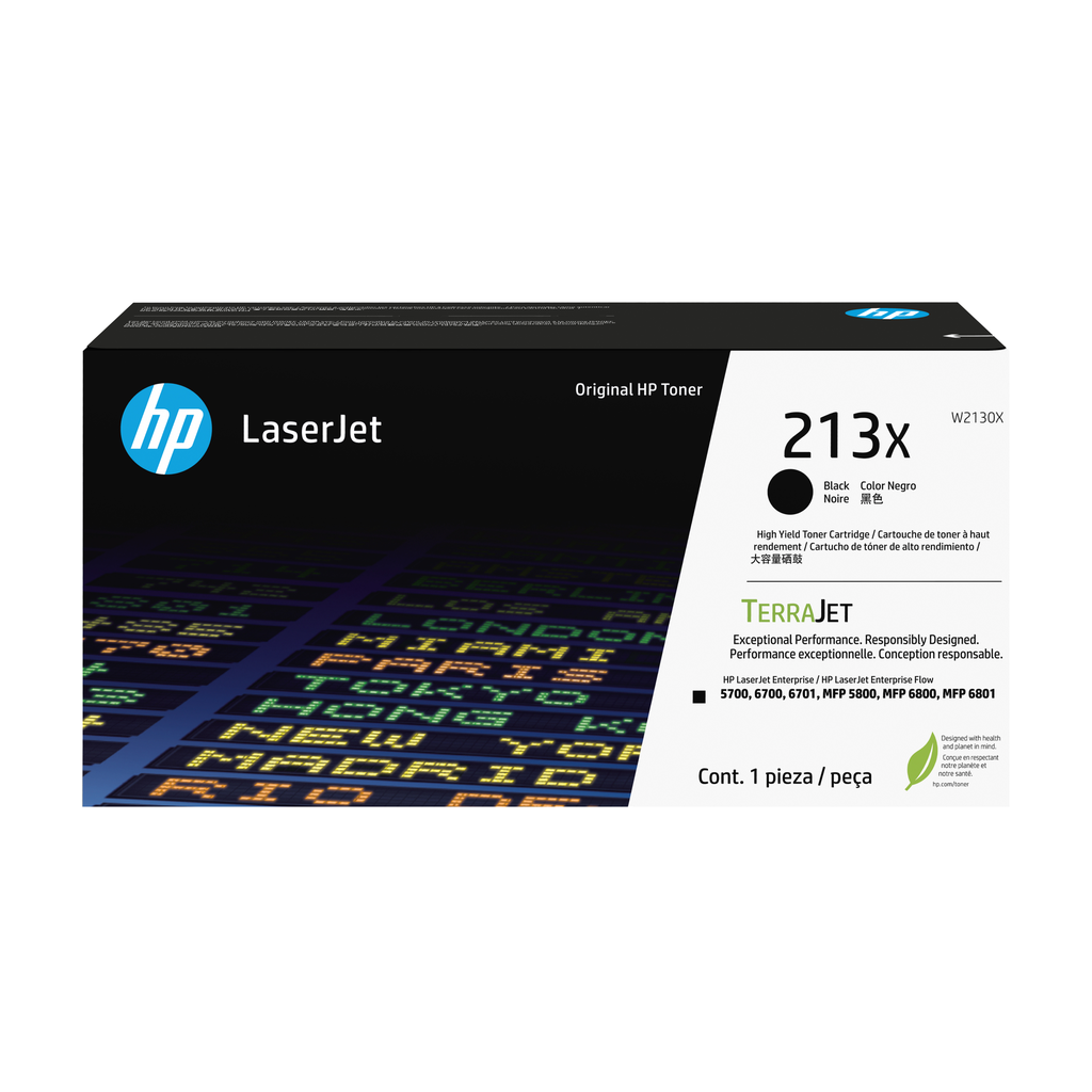 Toner HP 213X / W2130X Schwarz XL, 9.000 Seiten