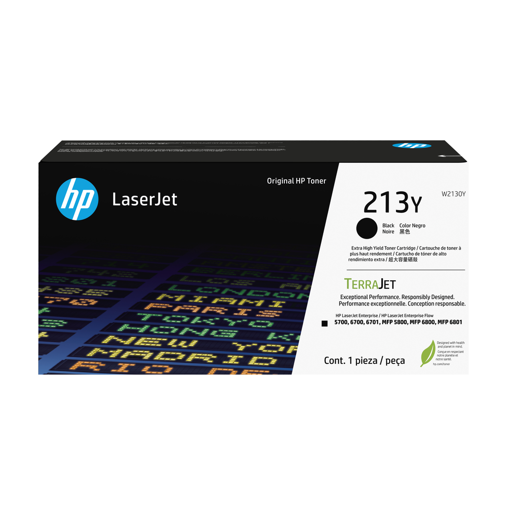 Toner HP 213Y / W2130Y Schwarz XL, 18.000 Seiten