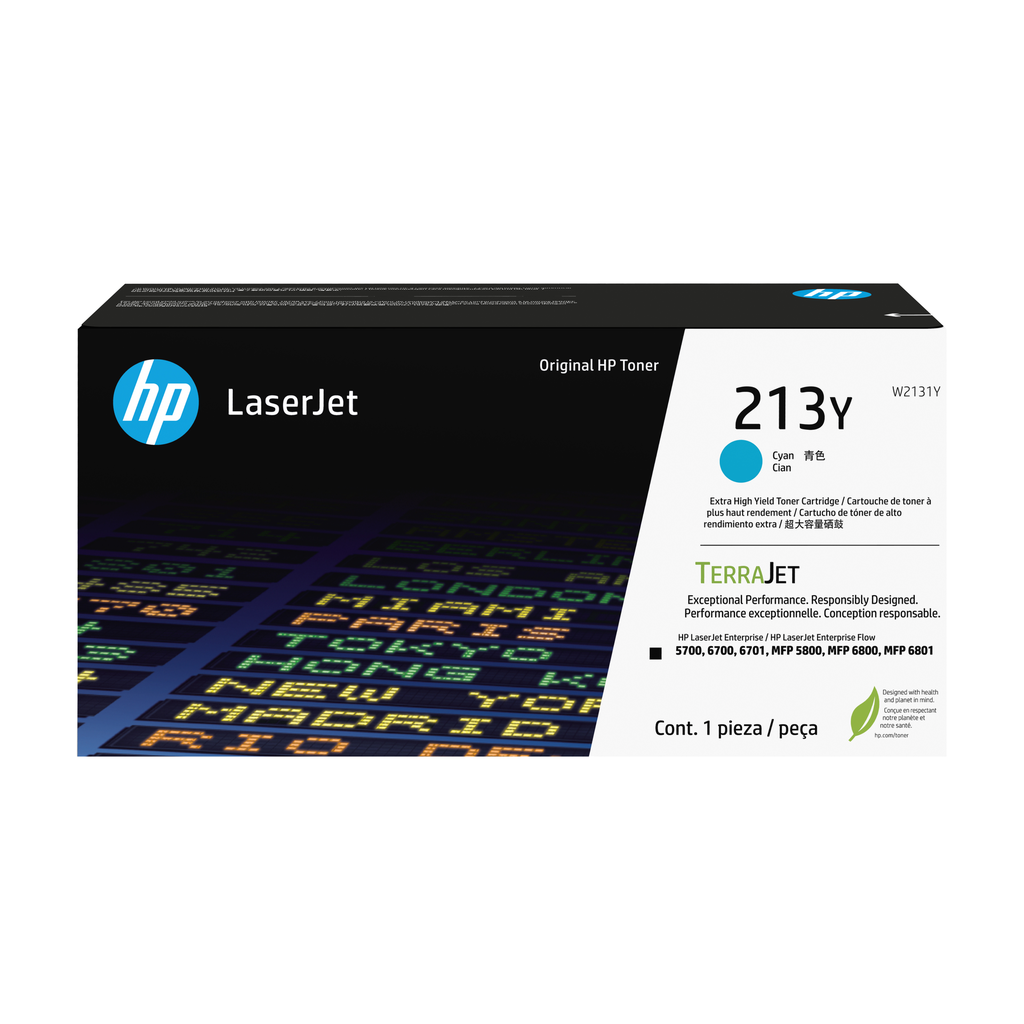 Toner HP 213Y / W2131Y cyan XL, 12 000 pages