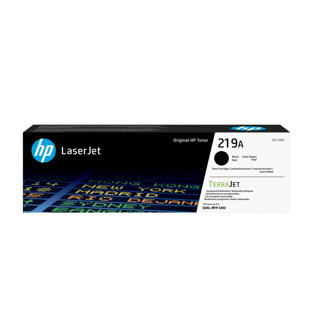 HP 219A / W2190A black toner, 1,300 pages