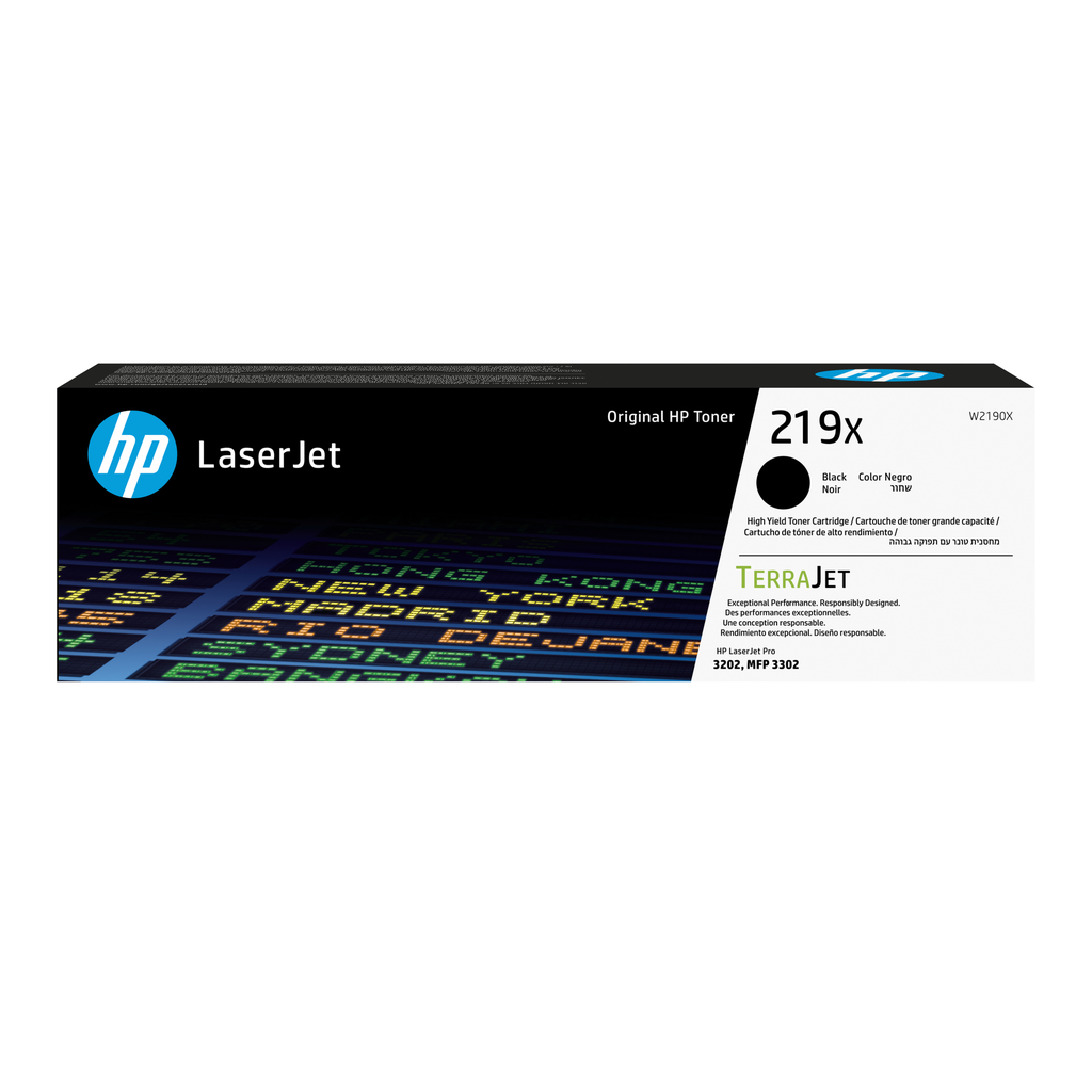 Toner HP 219X / W2190X noir XL, 3 200 pages