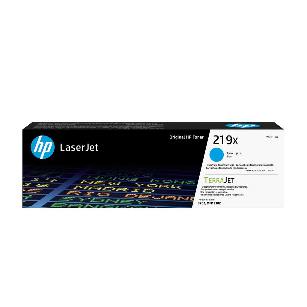 Toner HP 219X / W2191X cyan XL, 2 500 pages