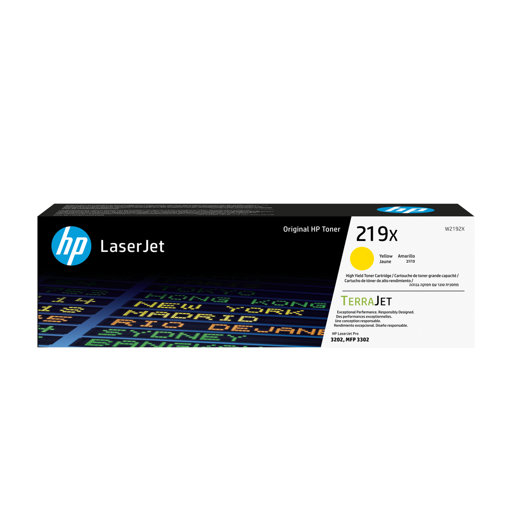 Toner HP 219X / W2192X Gelb XL, 2.500 Seiten