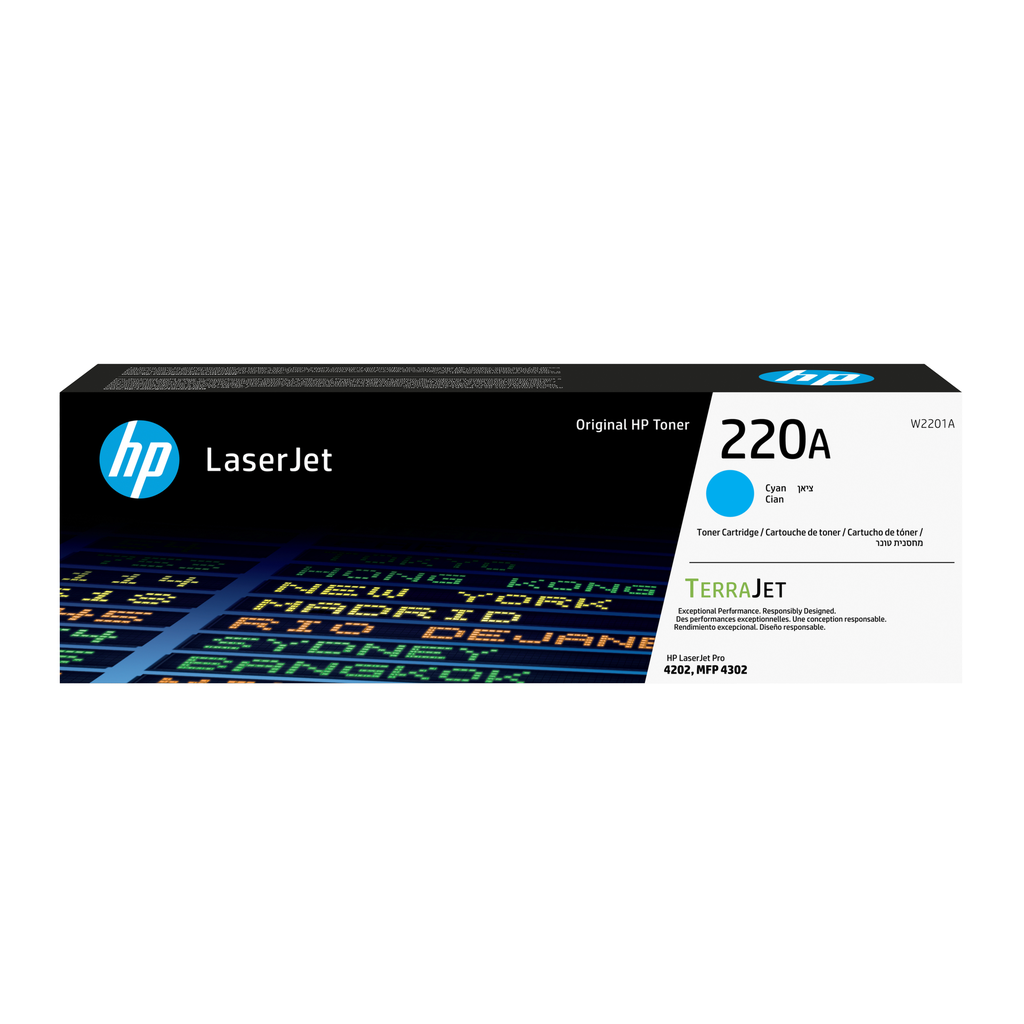 HP 220A / W2201A cyan toner, 1,800 pages