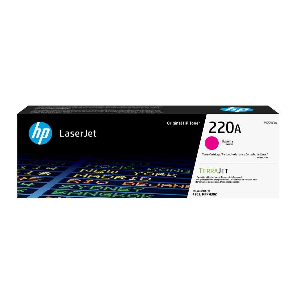 HP 220A / W2203A magenta toner, 1,800 pages