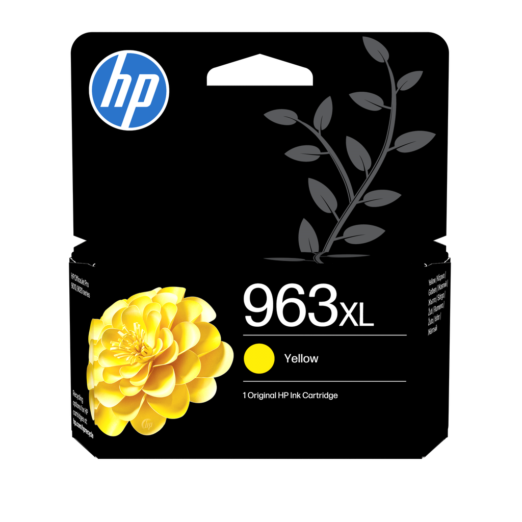 Cartouche d'encre HP 963XL / 3JA29AE jaune XL, 1 600 pages