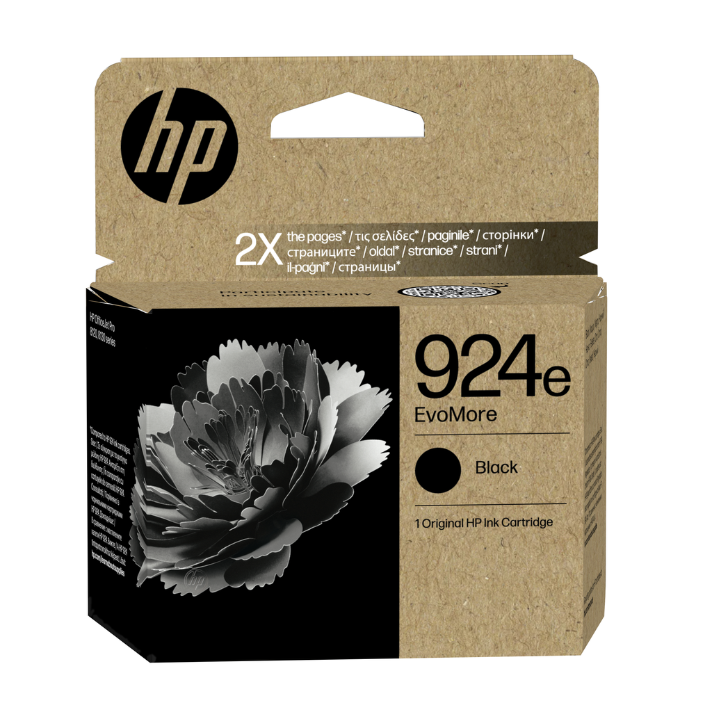 Cartouche d'encre HP 924E / 4K0V0NE noire XL, 1 000 pages