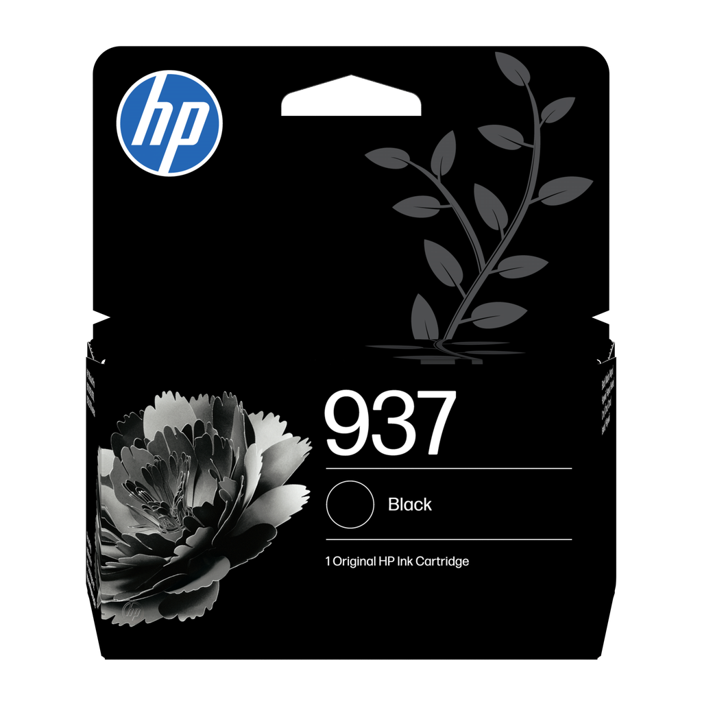 Cartouche d'encre HP 937 / 4S6W5NE noire, 1 250 pages