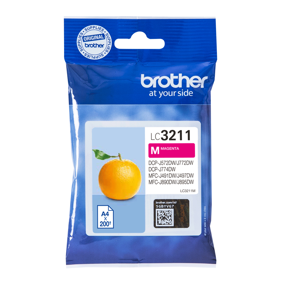 [LC3211M] Brother Tintenpatrone LC-3211M / LC3211M Magenta, 200 Seiten