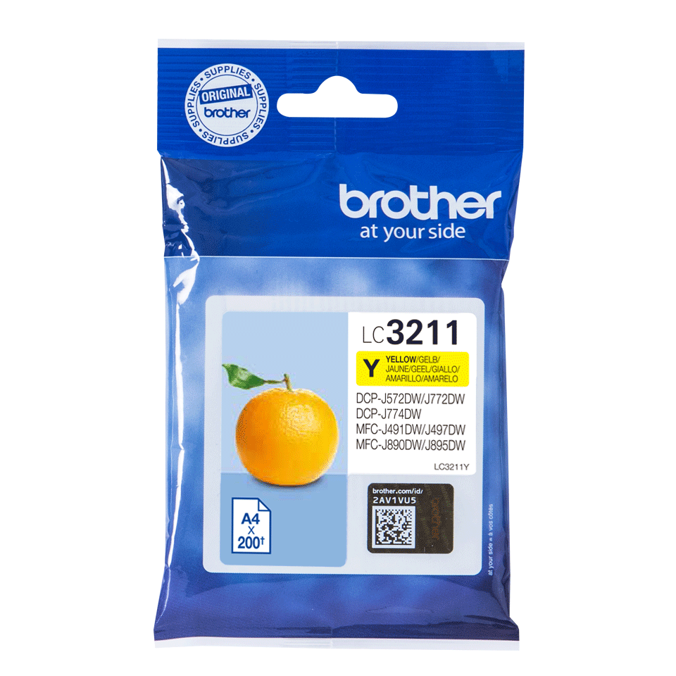 [LC3211Y] Brother Tintenpatrone LC-3211Y / LC3211Y Gelb, 200 Seiten