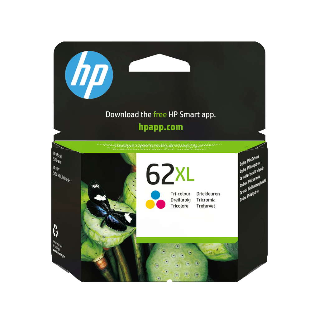 [C2P07AE] Tintenpatrone HP 62XL / C2P07AE Dreifarbig XL, 415 Seiten