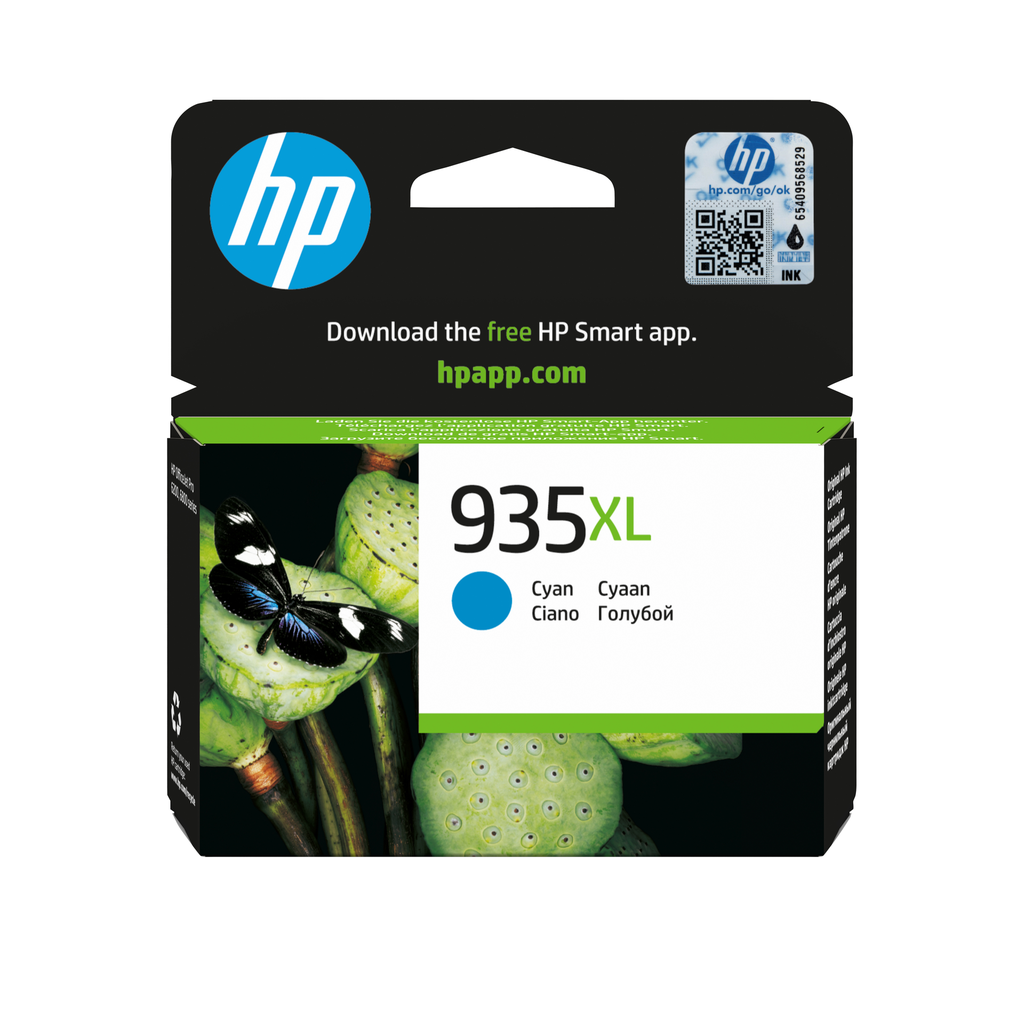 Cartouche d'encre HP 935XL / C2P24AE cyan XL, 825 pages