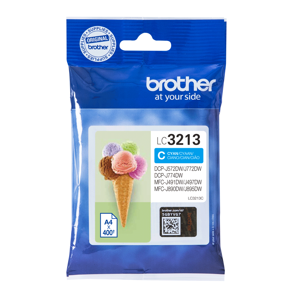 [LC3213C] Brother Tintenpatrone LC-3213C / LC3213C Cyan XL, 400 Seiten