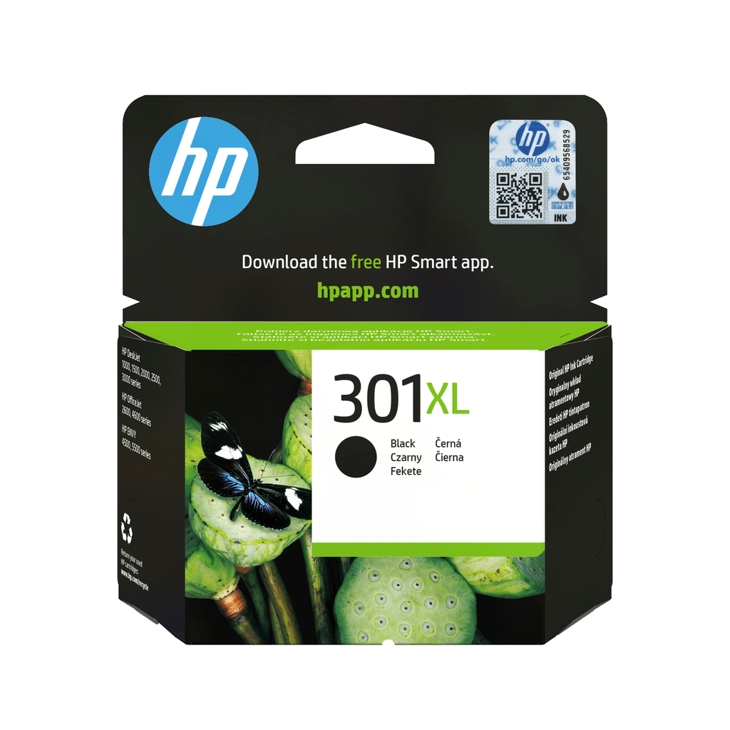 [CH563EE] Tintenpatrone HP 301XL / CH563EE Schwarz XL, 360 Seiten